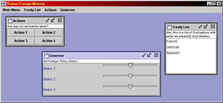 Main screen